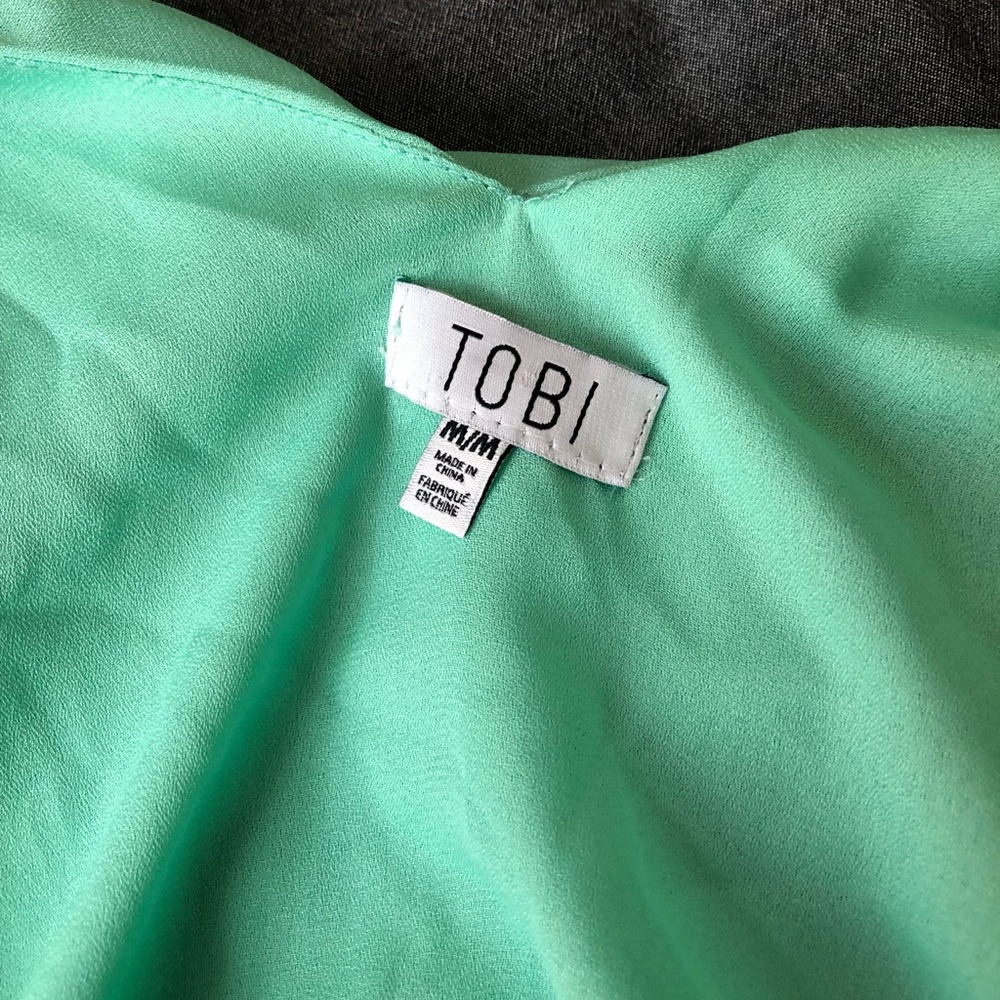 TOBI Mint Ruffle Tank - Picture 5 of 5